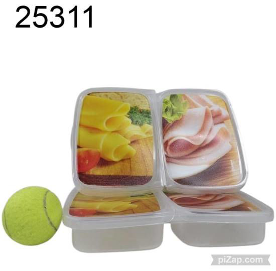 Imagen de TUPPER DOS COMPARTIMIENTOS C/TAPA HERM 3.26